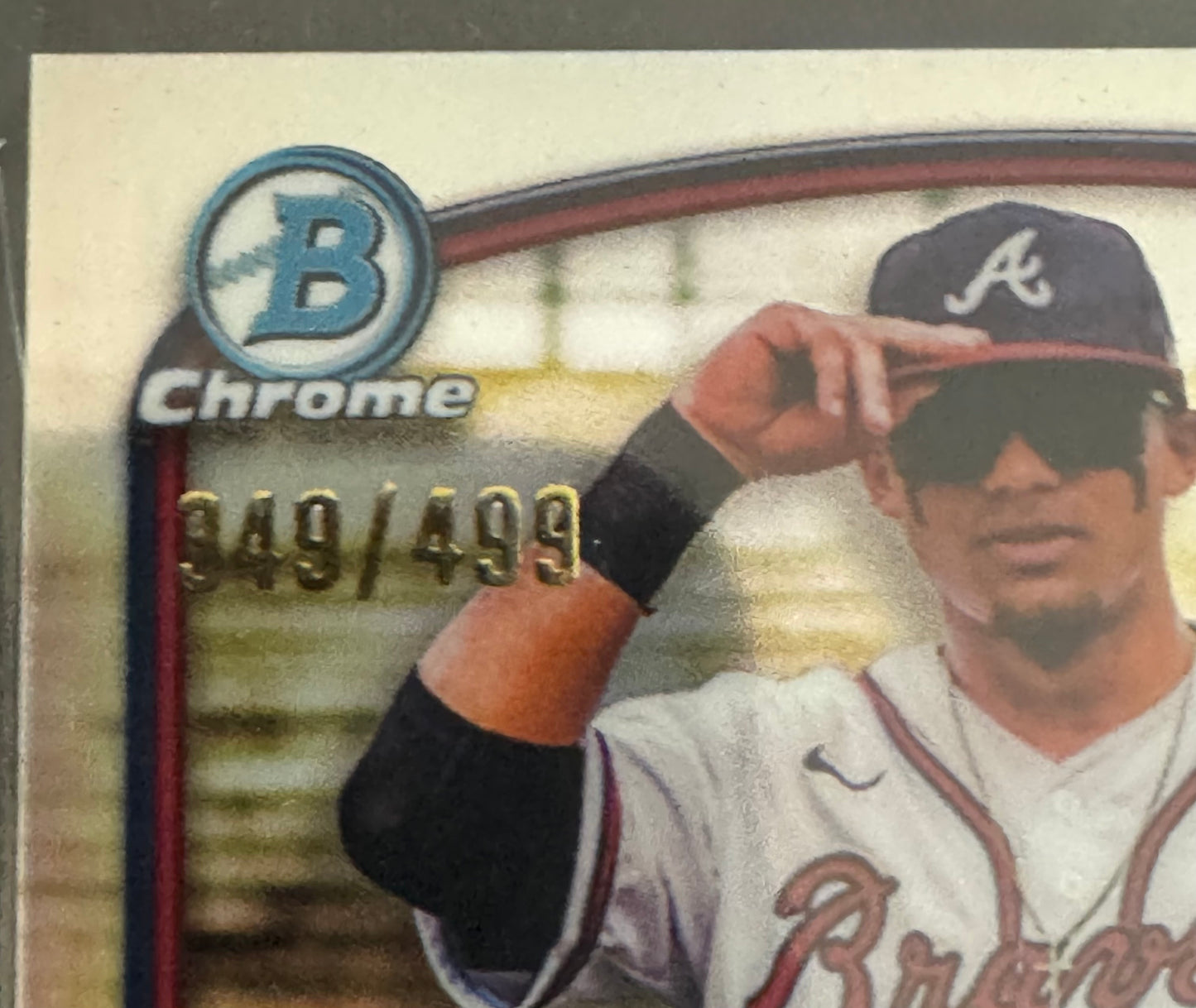 BASEBALL - 2023 Bowman Chrome - Prospect Autographs Luis Guanipa #CPA-LG Refractor /499 Atlanta Braves