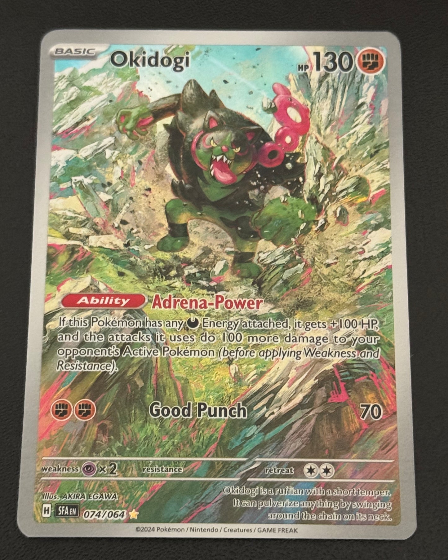 POKEMON - Okidogi 074/064 Sv: Shrouded Fable Holo - Full Art