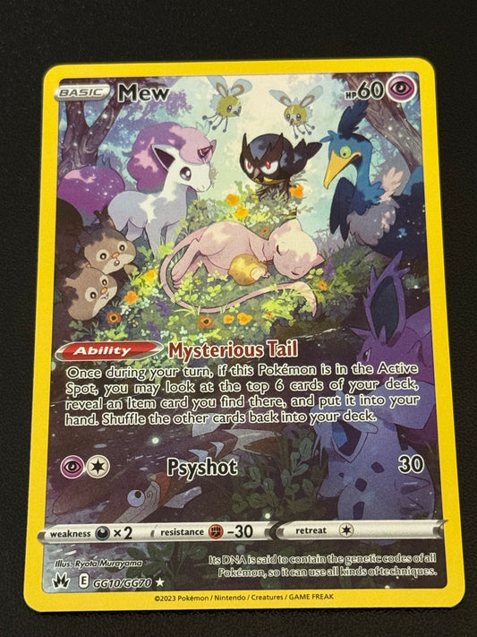 POKEMON - Mew GG10/GG70 Crown Zenith: Galarian Gallery Holo Full Art