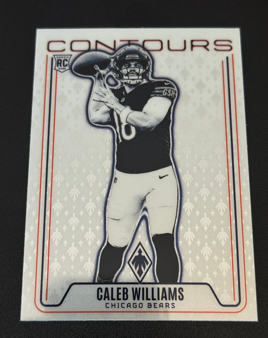 FOOTBALL - 2024 Panini Phoenix - Contours Caleb Williams #CON-CWS (RC) Rookie Card - Chicago Bears