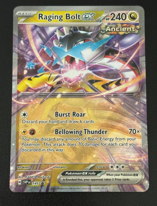 POKEMON - Raging Bolt ex 145 Sv: Scarlet & Violet Promo Cards Holo