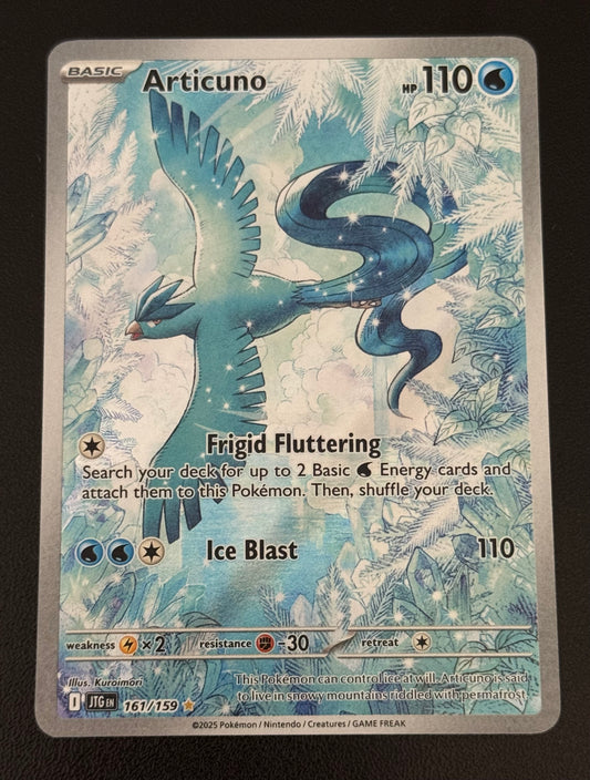 POKEMON - Articuno 161/159 Sv09: Journey Together Full Art Illustration Rare
