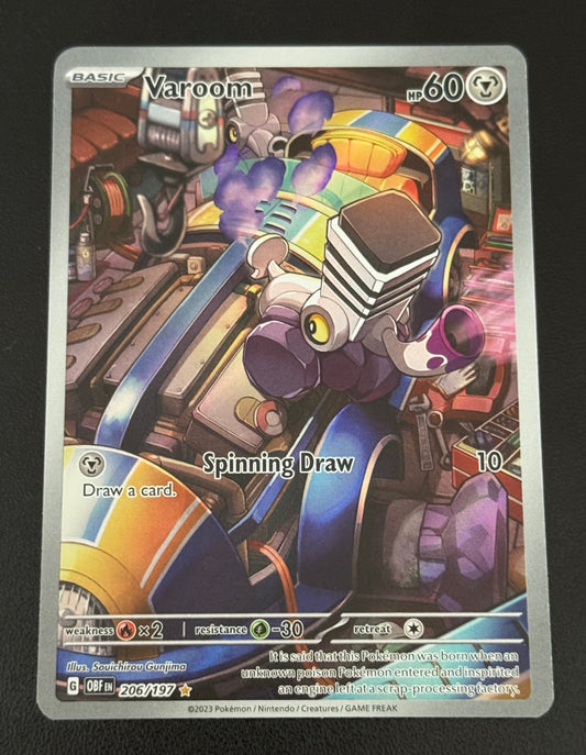 POKEMON - Varoom 206/197 Sv03: Obsidian Flames Holo - Full Art