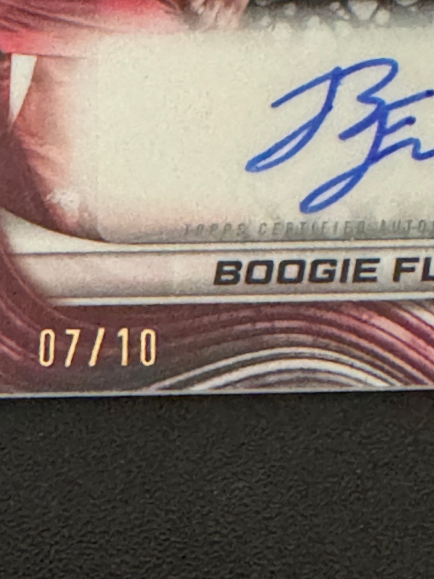 BASKETBALL - 2024 Bowman Best U - Boogie Fland - Jumbo Relic Autograph Red #7/10 SSP - Arkansas Razorbacks